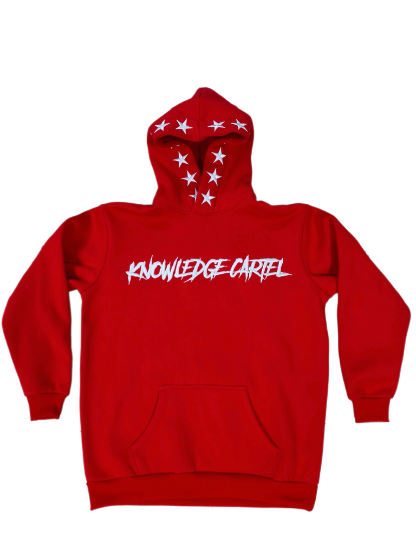Red and white Stars Hoodie