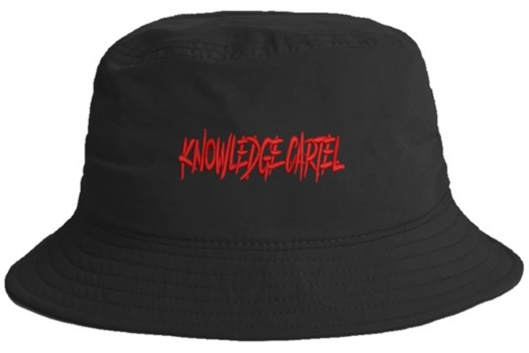 Black/Red Bucket Hat