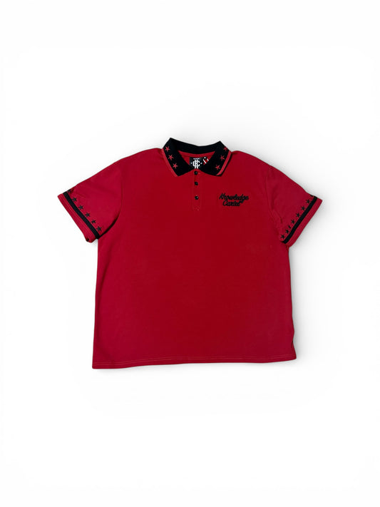 Red and Black Stars polo