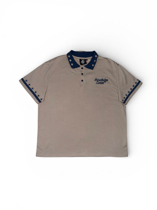 Grey and Blue Stars polo